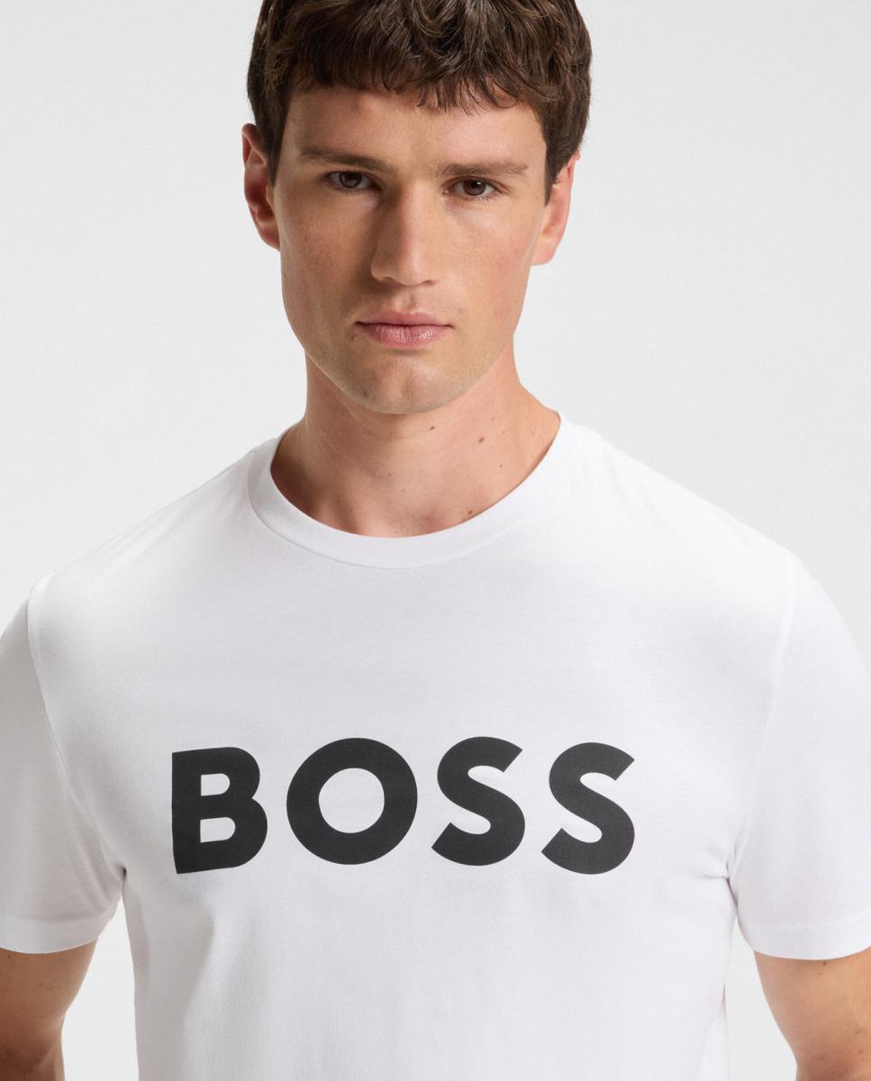 T-shirt com manga curta Branco-2