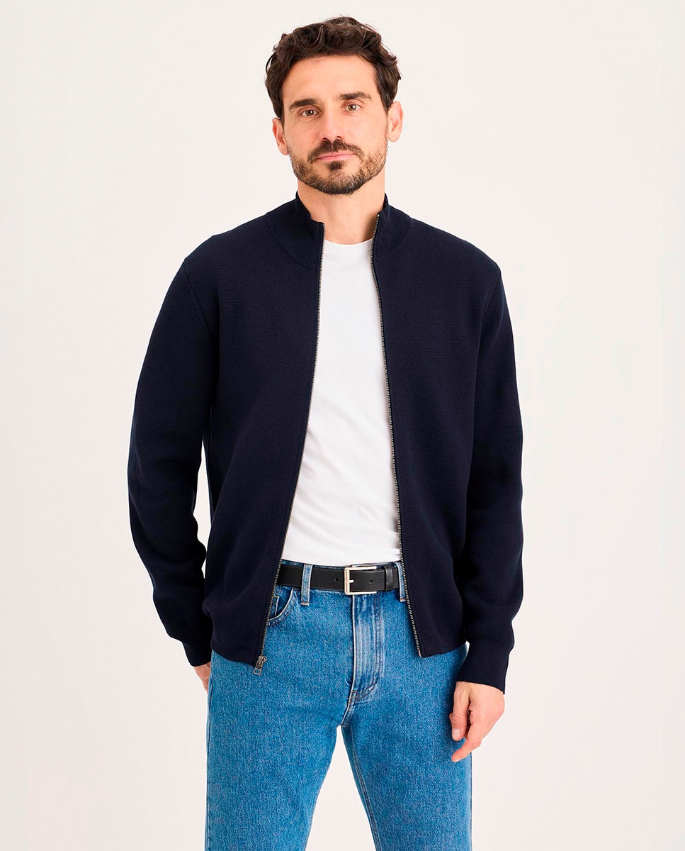 Dockers - Jersey de hombre con cremallera..