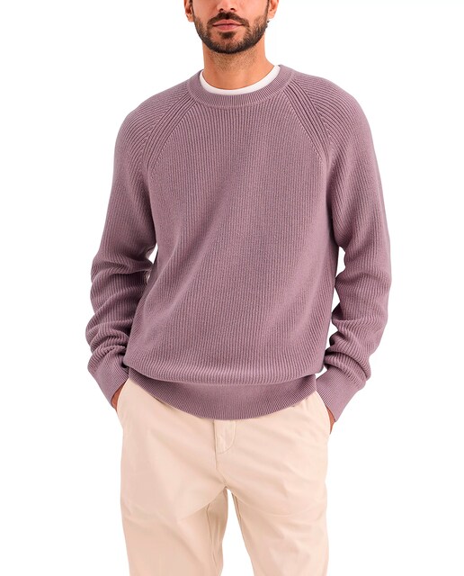 Imagem 0 de Camisola de Malha de Algodão com Gola Redonda