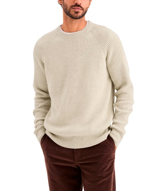 Imagem 0 de Camisola de Malha de Lã com Gola Redonda