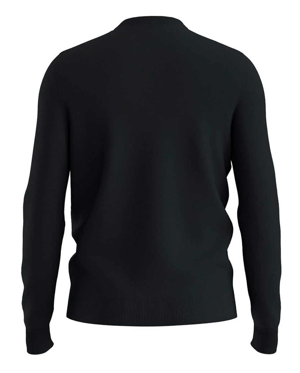 Camisola de Malha com Manga Comprida Preto-4