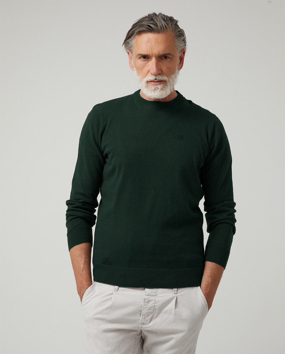 Imagem 0 de Camisola de Malha Básica com Decote Redondo