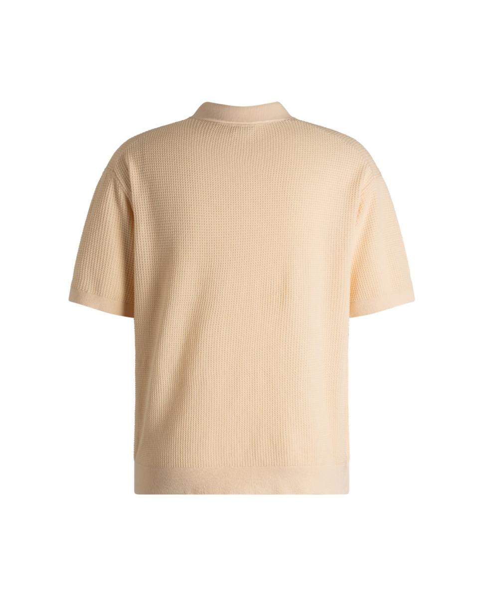 Camisola de Malha com Manga Curta Laranja-2