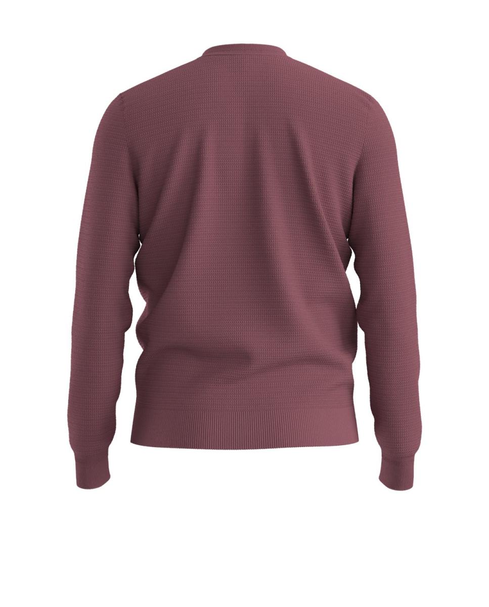 Camisola de Malha com Manga Comprida Vermelho-2