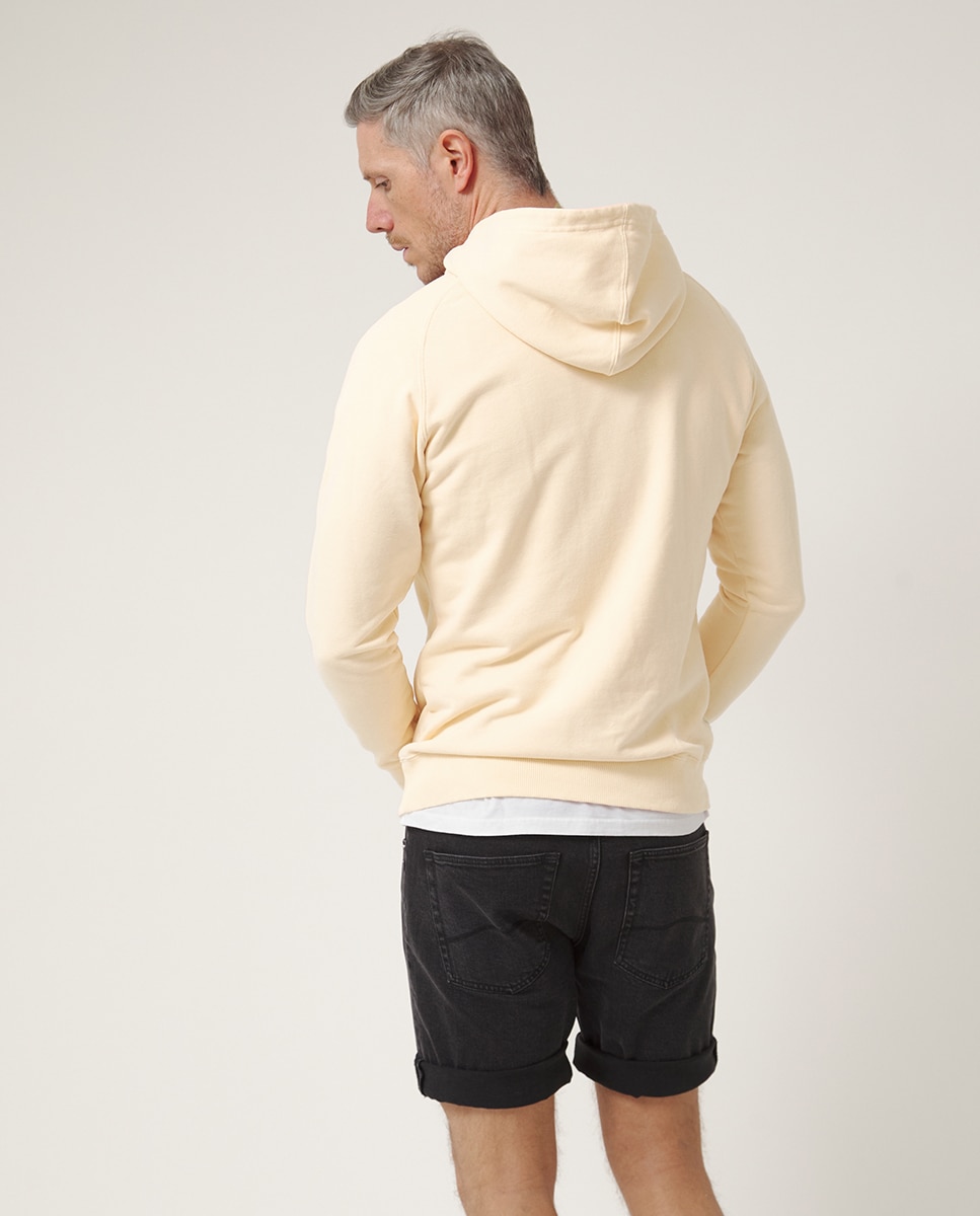 Sweatshirt de Manga Comprida com Capuz Amarelo-2