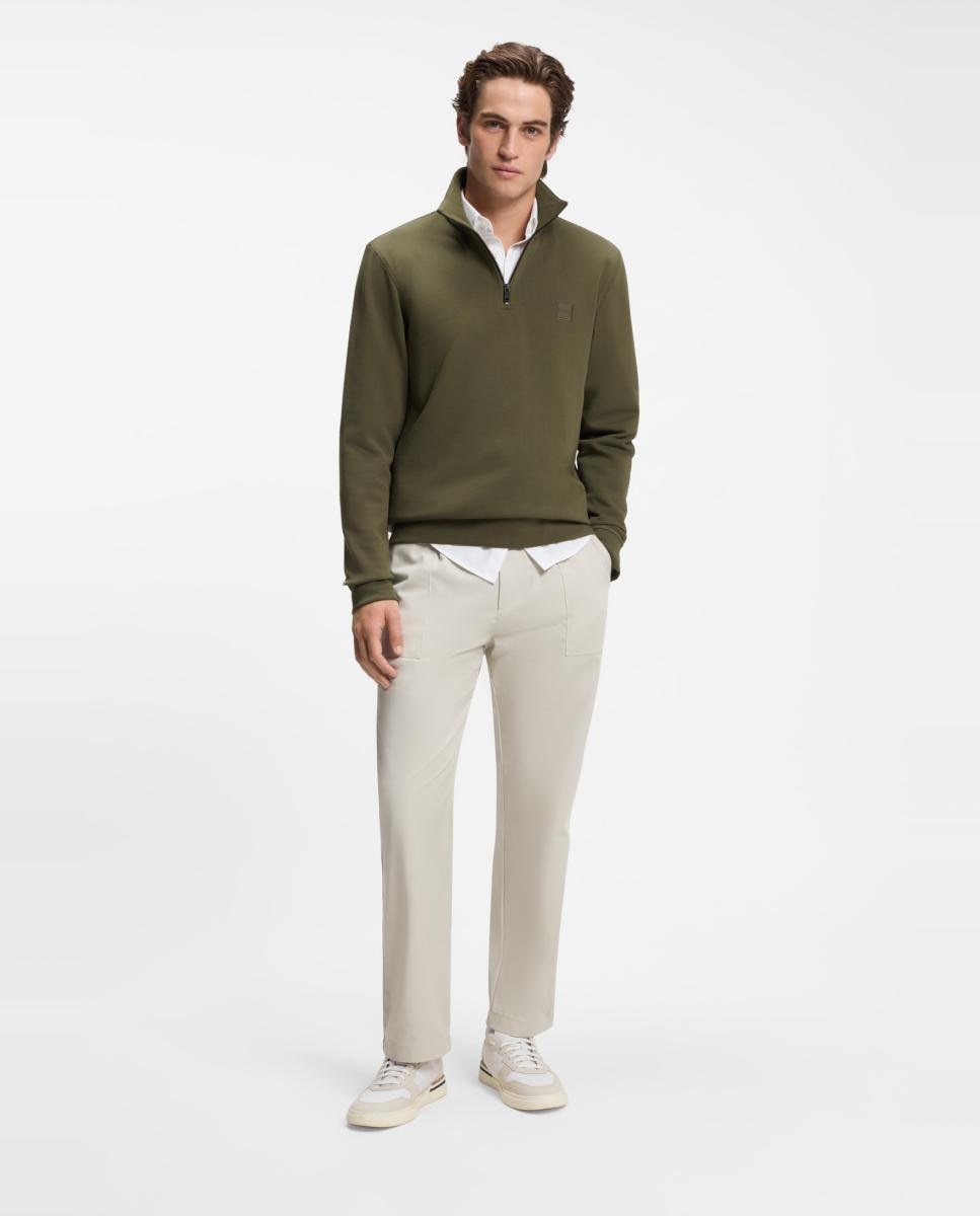 Sweatshirt de Manga Comprida Verde-4