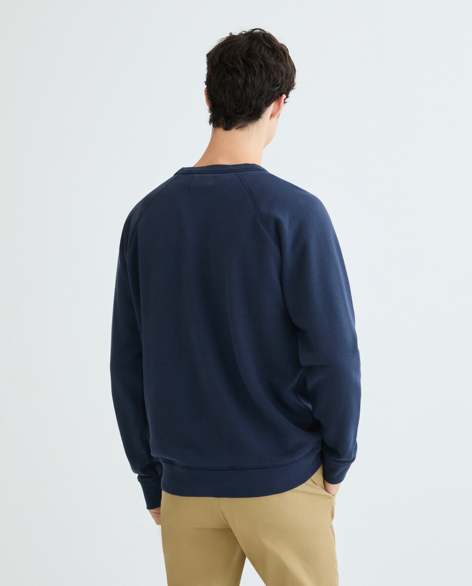 Sudadera de hombre de manga larga, cuello redondo, regular fit