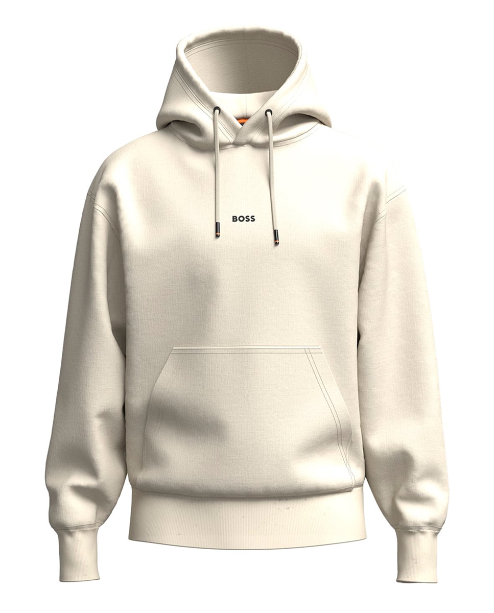 Sweatshirt de Manga Comprida Bege-4
