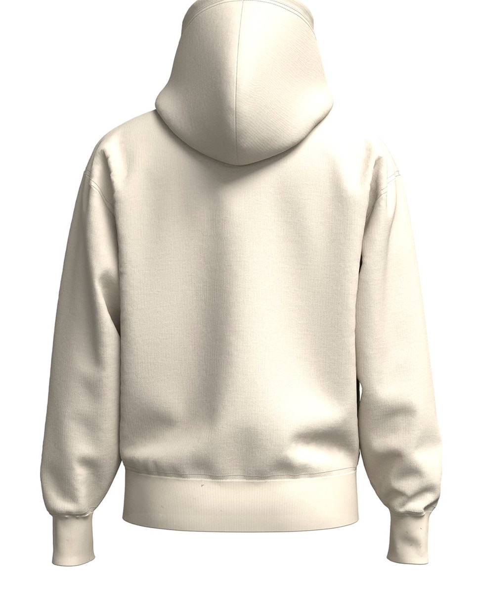 Sweatshirt de Manga Comprida Bege-5