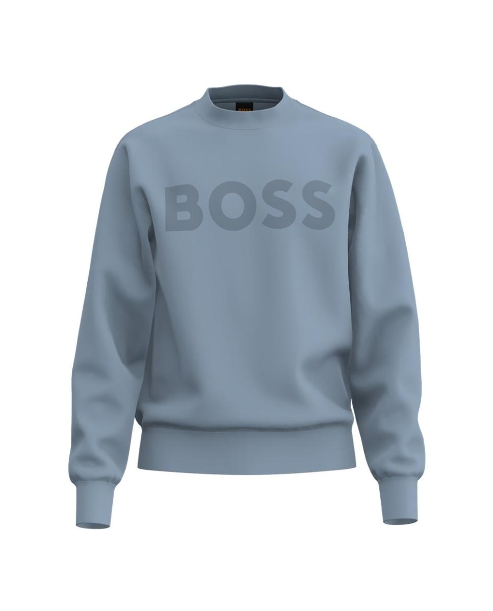 Sweatshirt de Manga Comprida Azul-1
