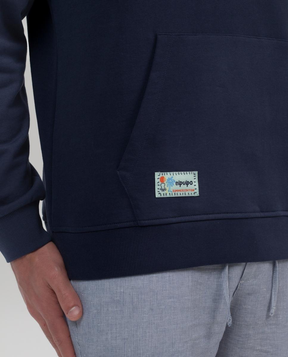 Sudadera hombre - El Pulpo - Azul marino Azul marino-4
