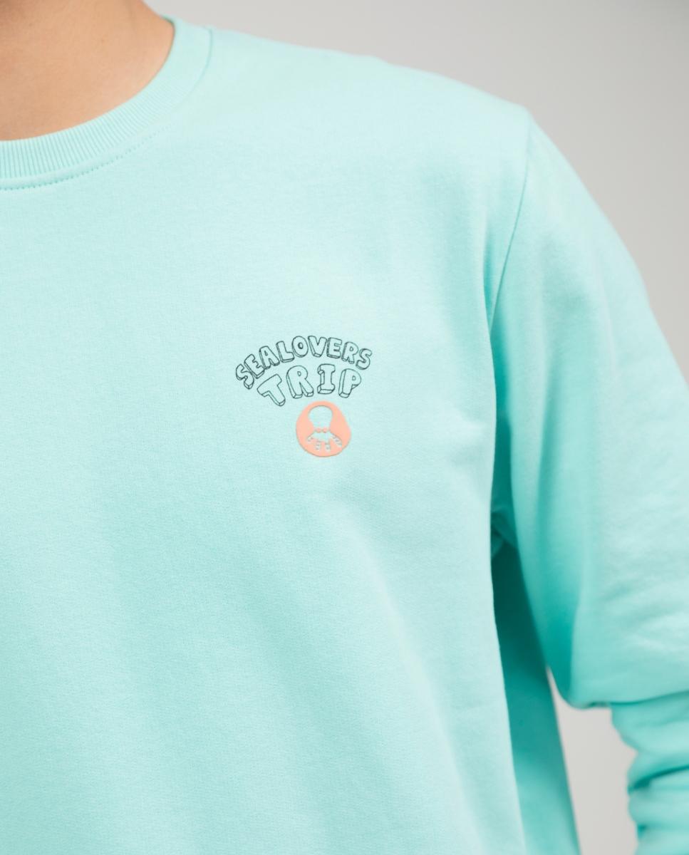 Sudadera hombre - El Pulpo - Verde Agua Verde Agua-4