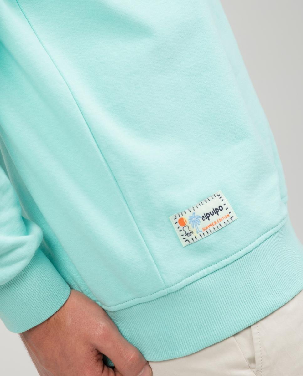 Sudadera hombre - El Pulpo - Verde Agua Verde Agua-6