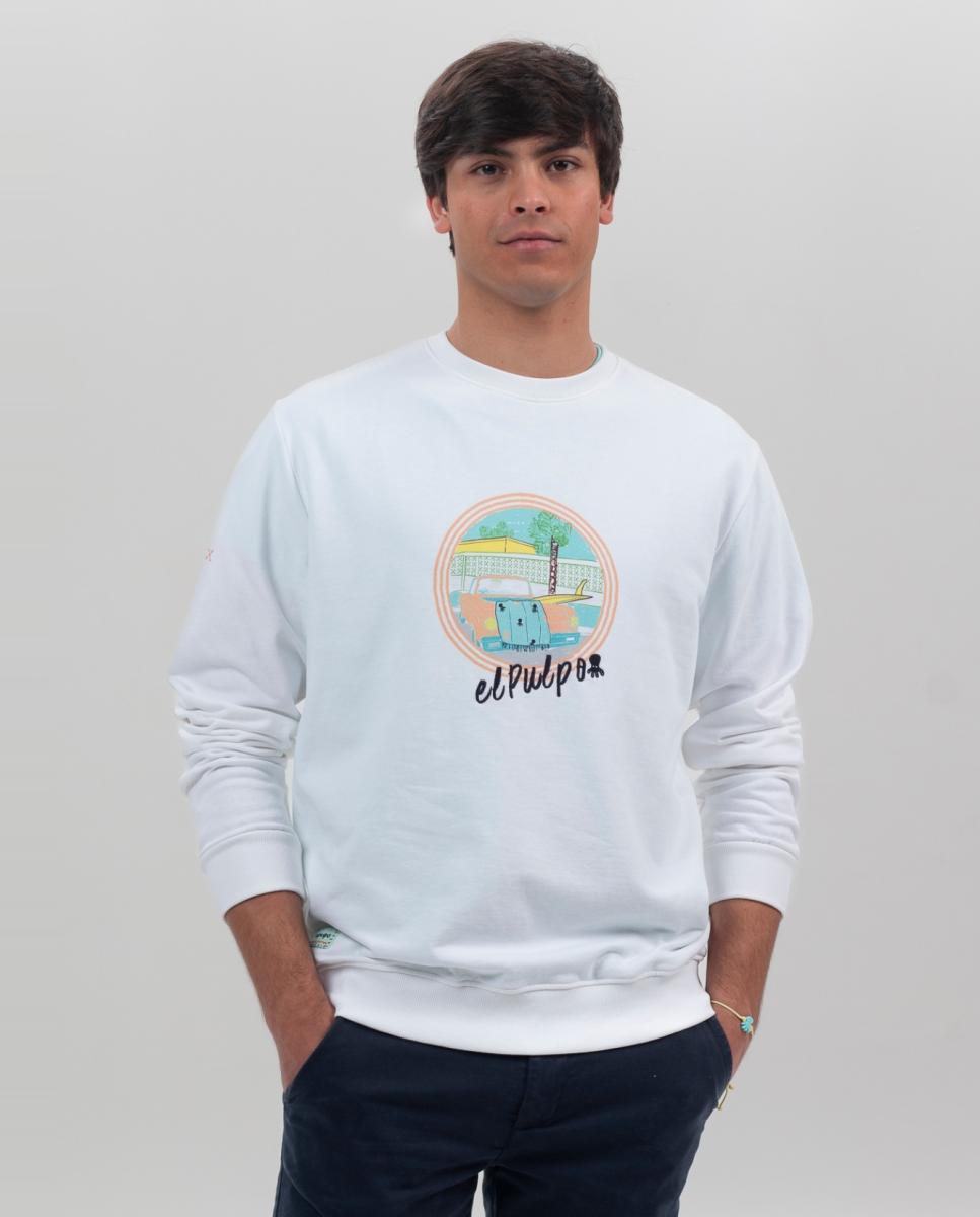 Imagen 0 de Sudadera hombre Blanco