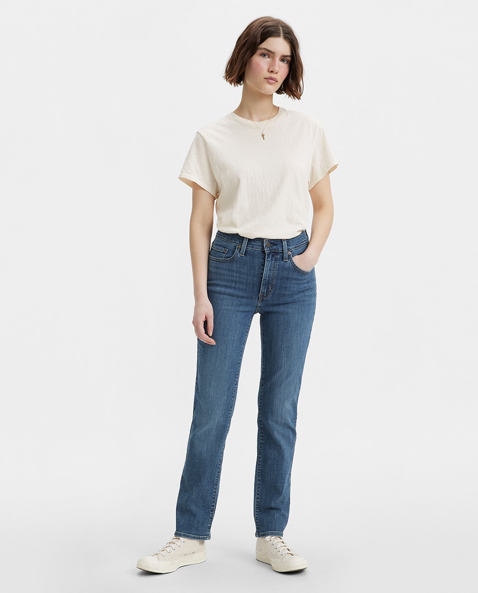 Jeans 724™ High Rise Straight Azul-1