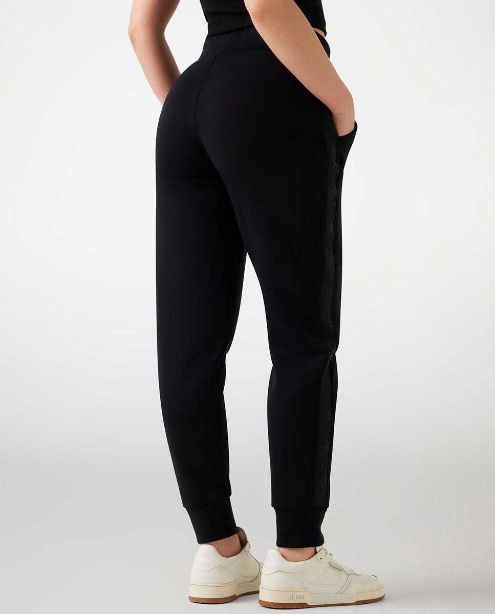 Calças de mulher Preto-5