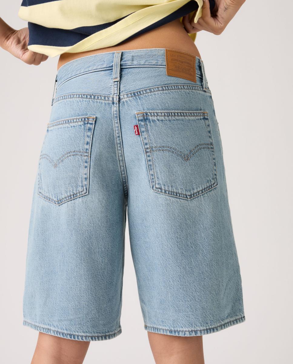 Calções de Ganga Baggy Dad Jort™ Azul-claro-3