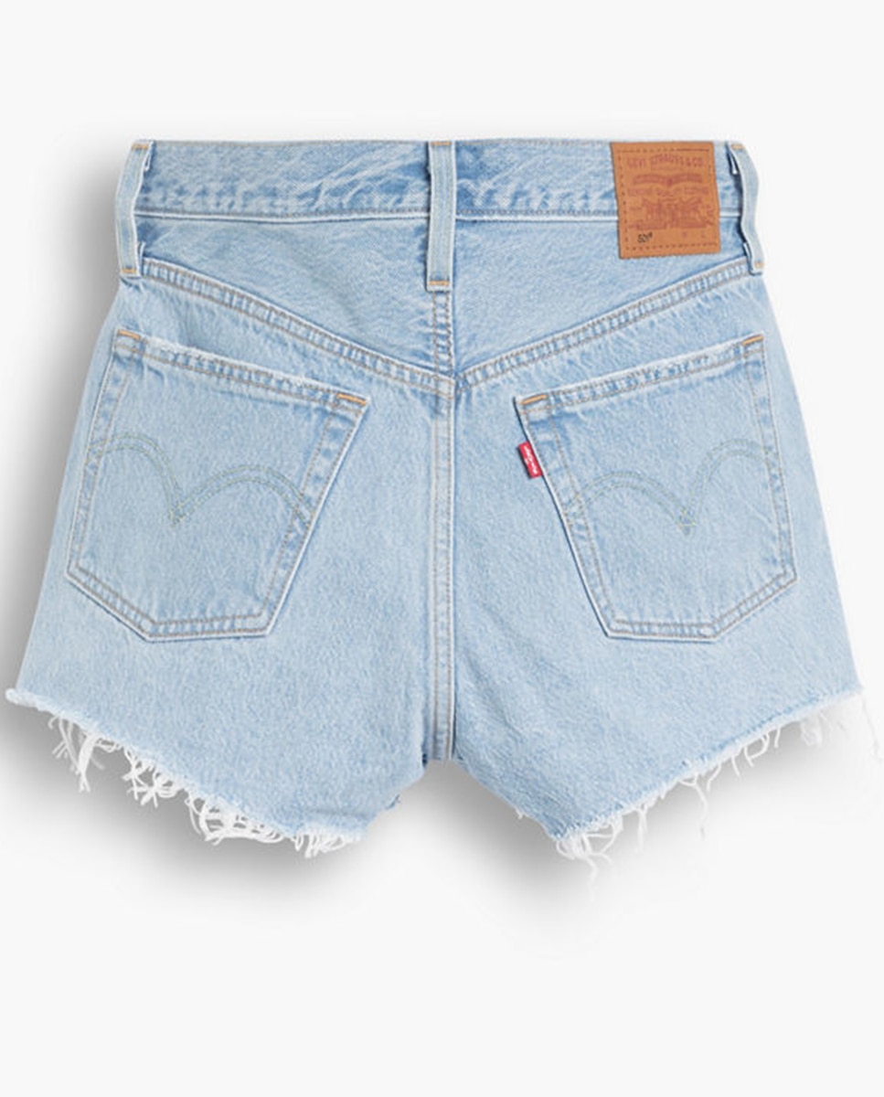 Calções de Ganga 501® Original com Cintura Média Azul-claro-6