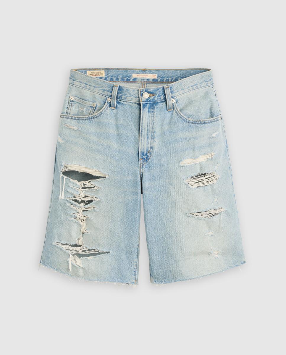 Calções de Ganga Baggy Dad Jort? Azul-claro-7