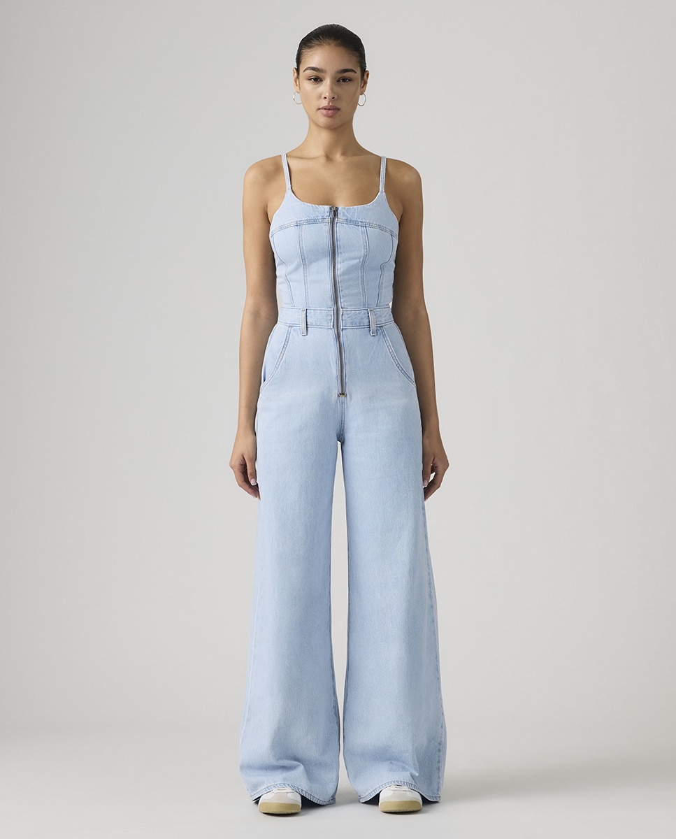 Levi's - Mono vaquero de mujer largo de tirantes.