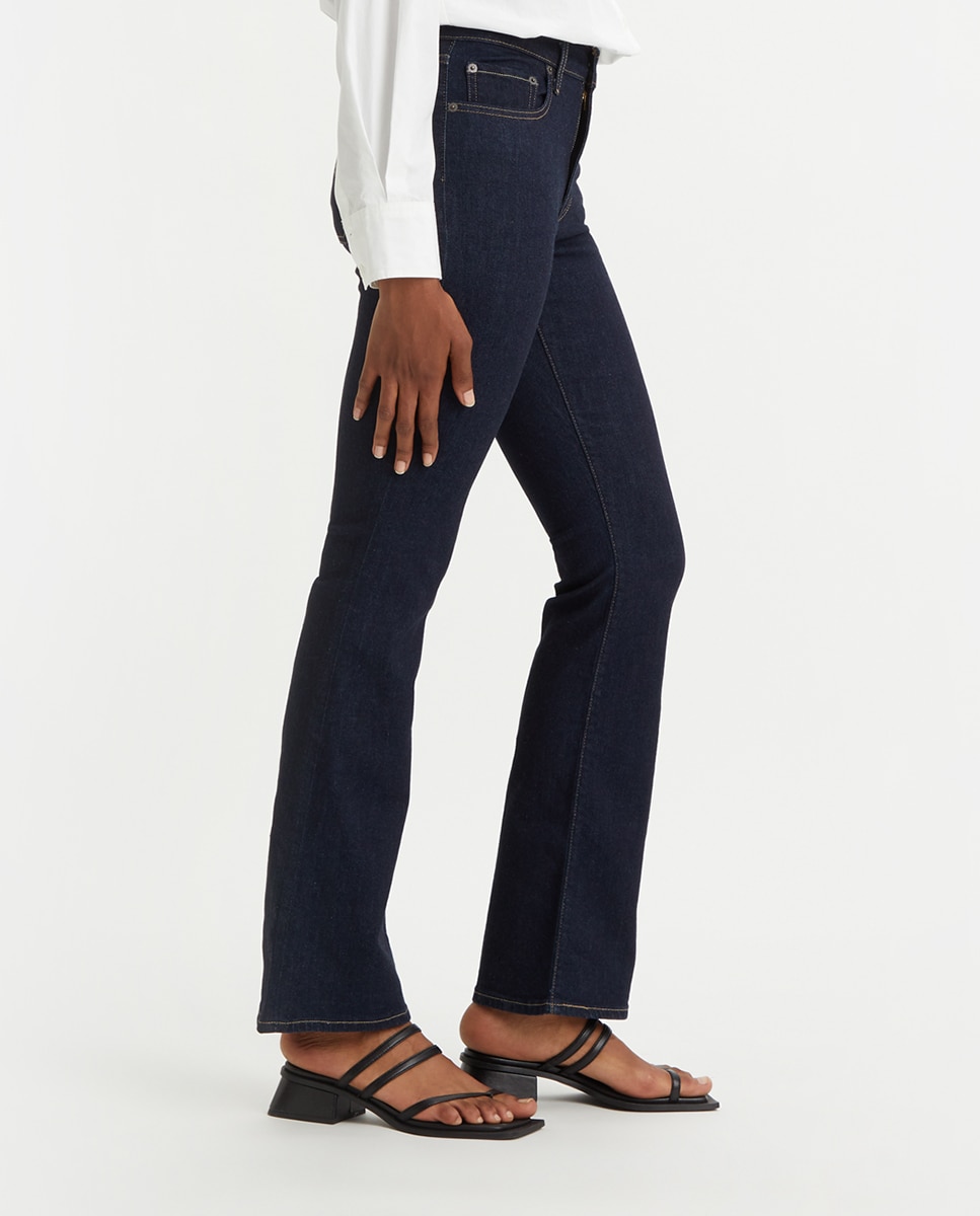 Jeans 725? High Rise Bootcut com Lavagem Escura Azul-marinho-4