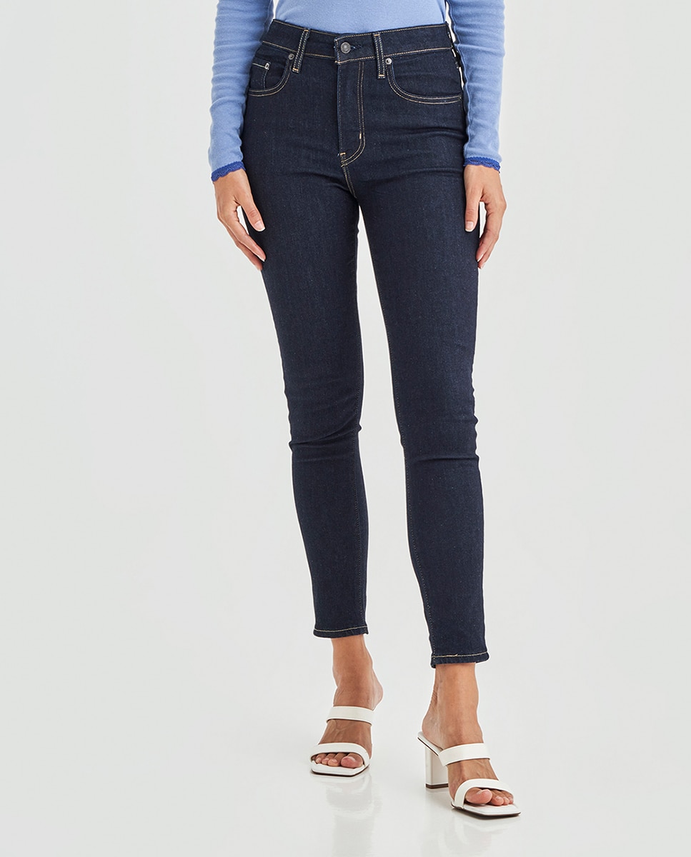 Jeans 721? Skinny com Lavagem Escura Azul-marinho-2