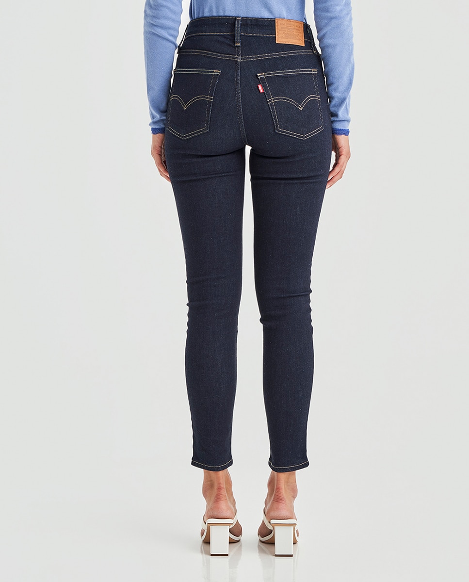 Jeans 721? Skinny com Lavagem Escura Azul-marinho-3