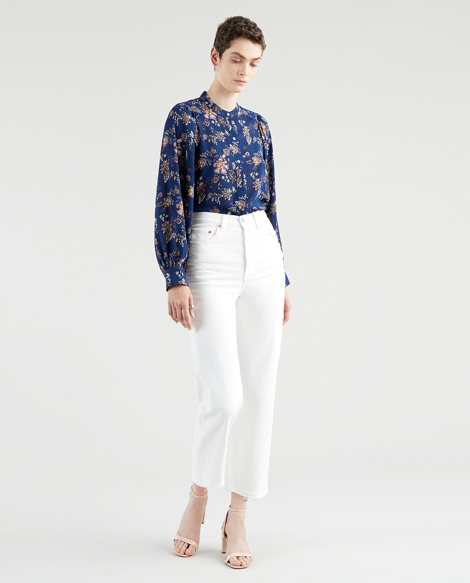 Levi's - Vaquero de mujer Ribcage Straight Ankle? lavado claro.