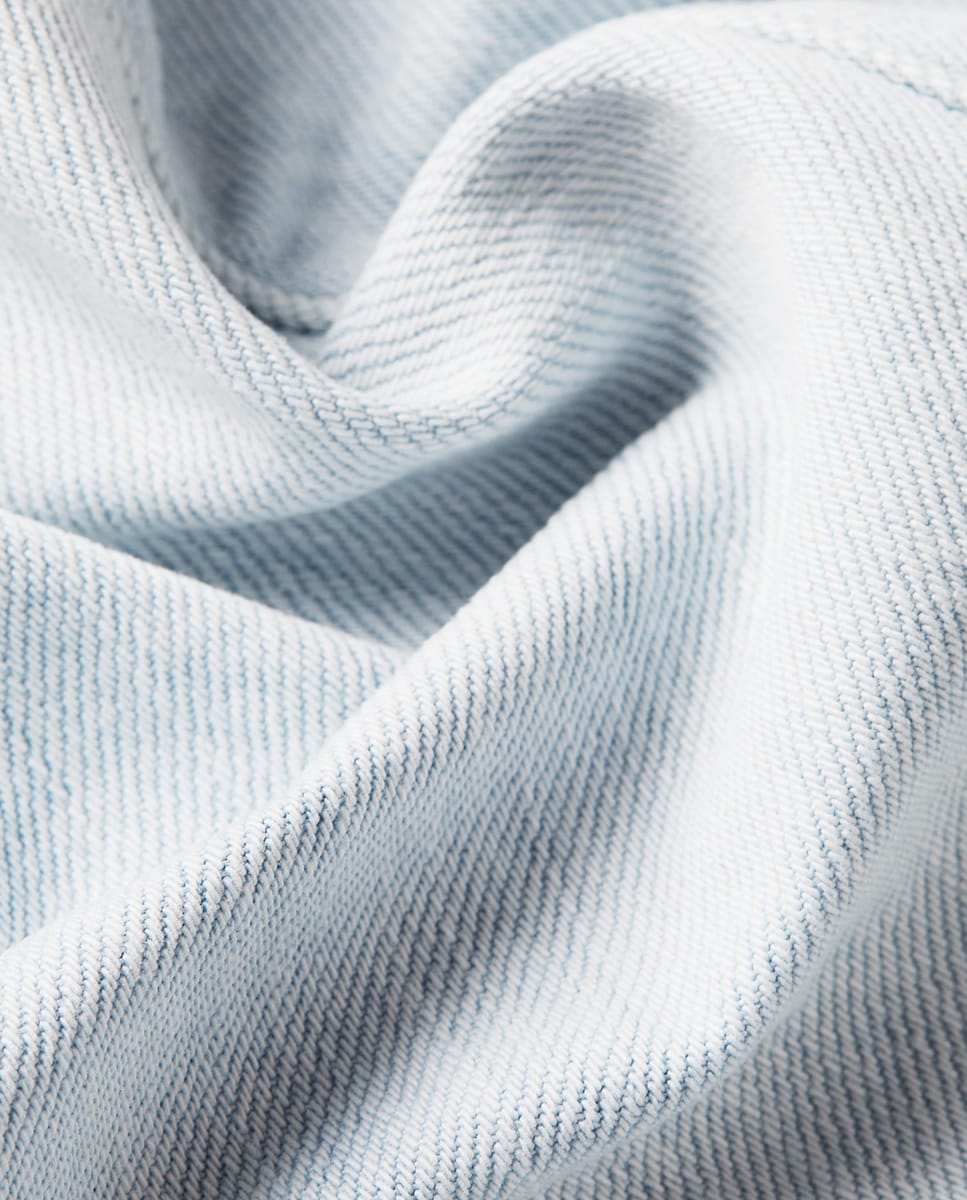 Jeans Judee de Corte Largo e Cintura Baixa Azul-claro-5