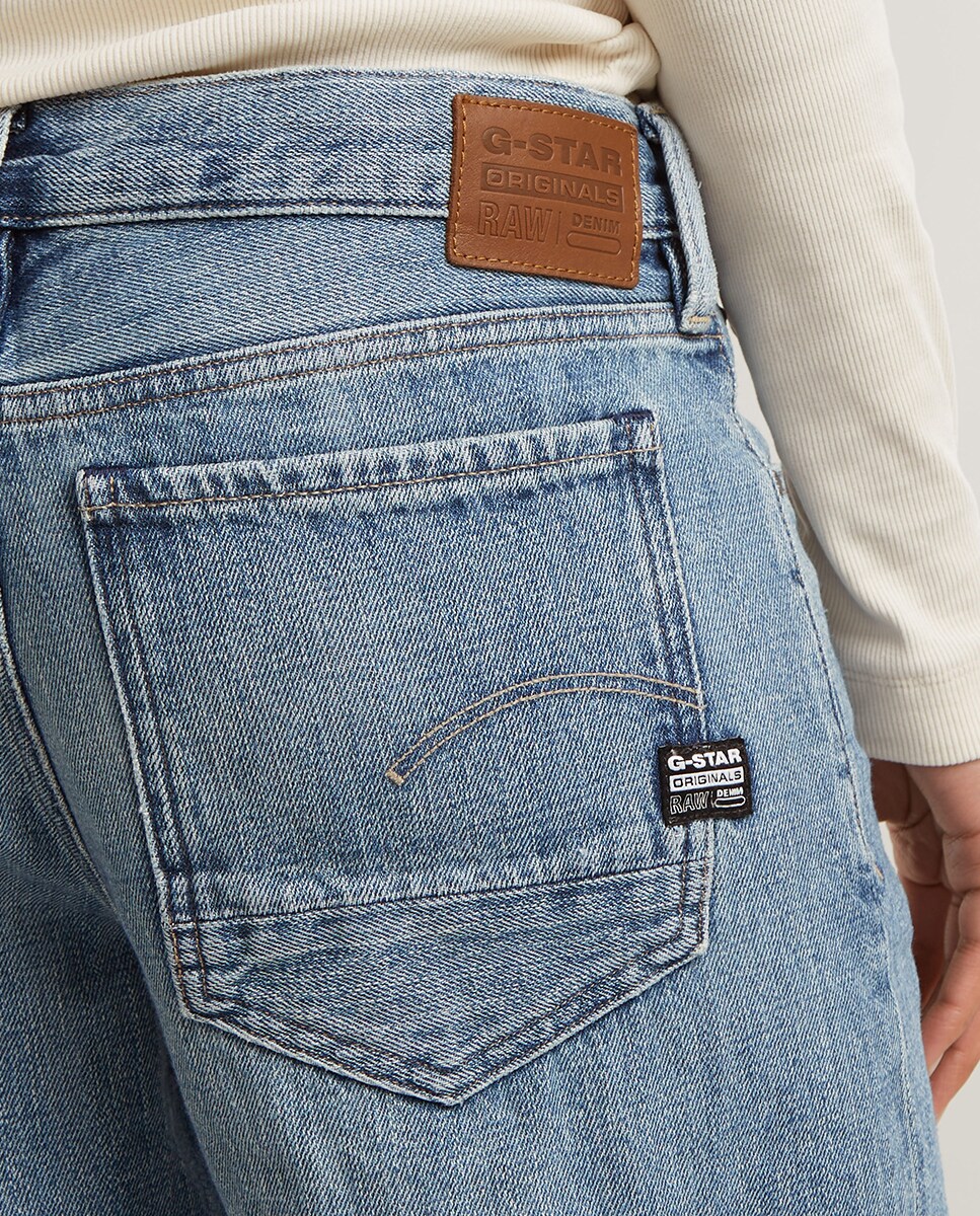 Jeans Judee de Corte Folgado e Cintura Baixa Azul-3