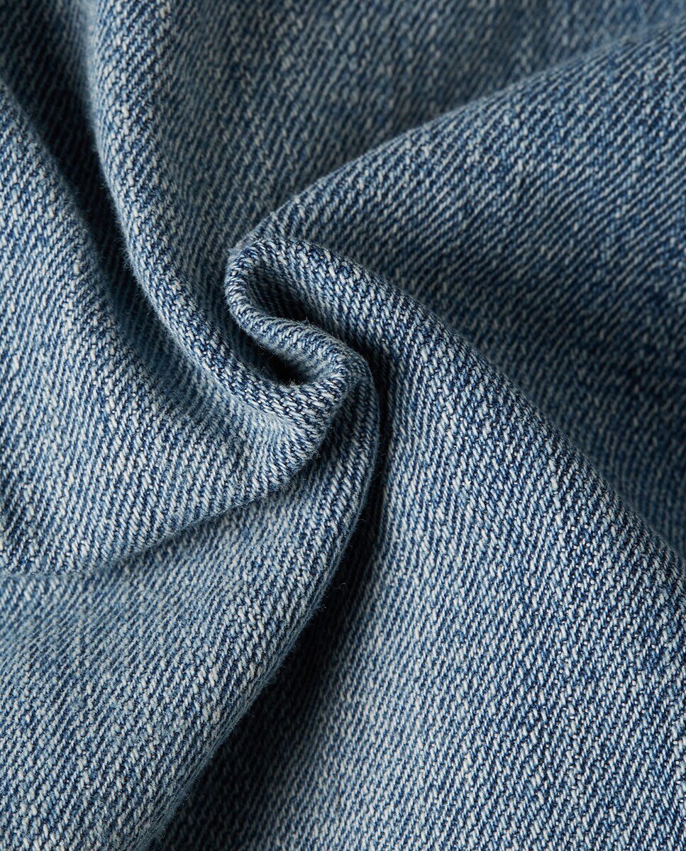 Jeans Judee de Corte Folgado e Cintura Baixa Azul-4