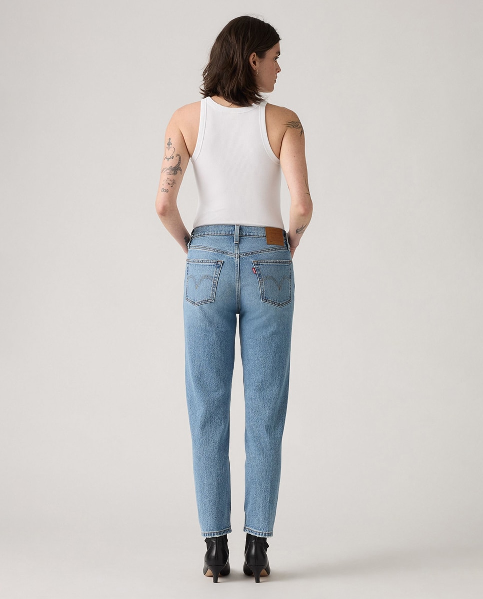 Jeans Straight 501® Crop Azul-claro-2