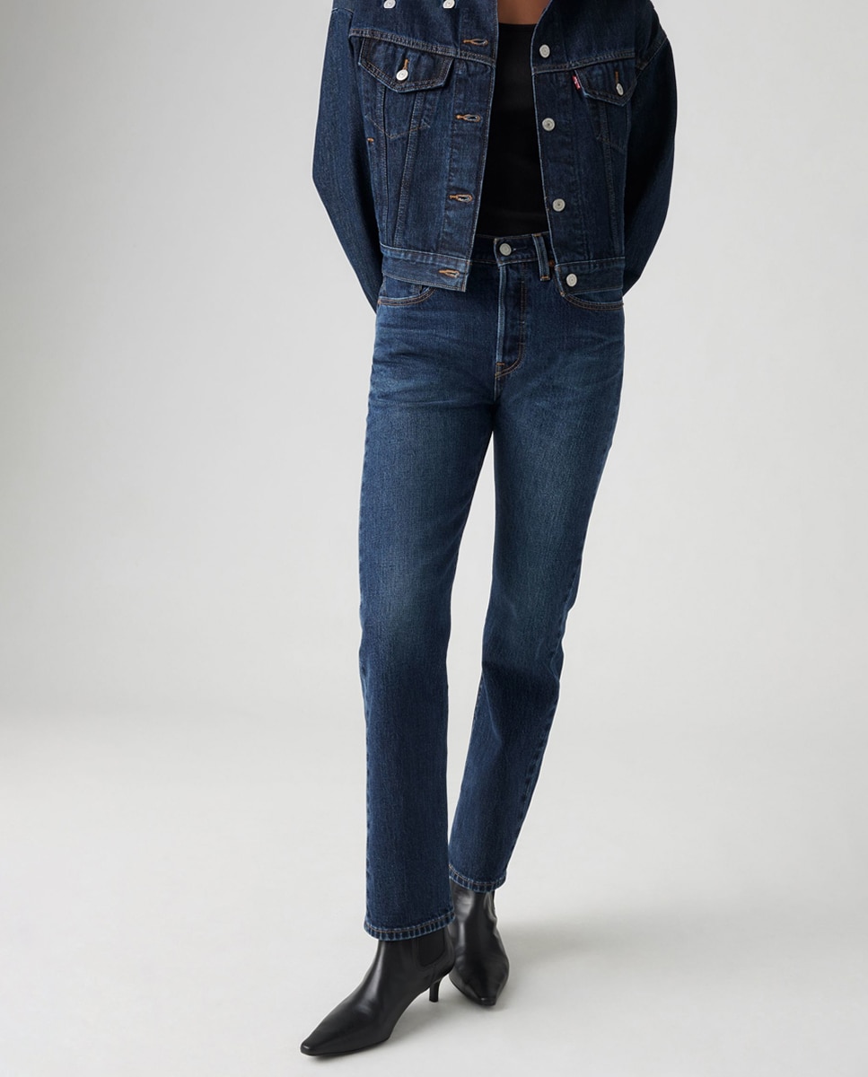 Jeans Straight 501® Jeans for Women Azul-marinho-3