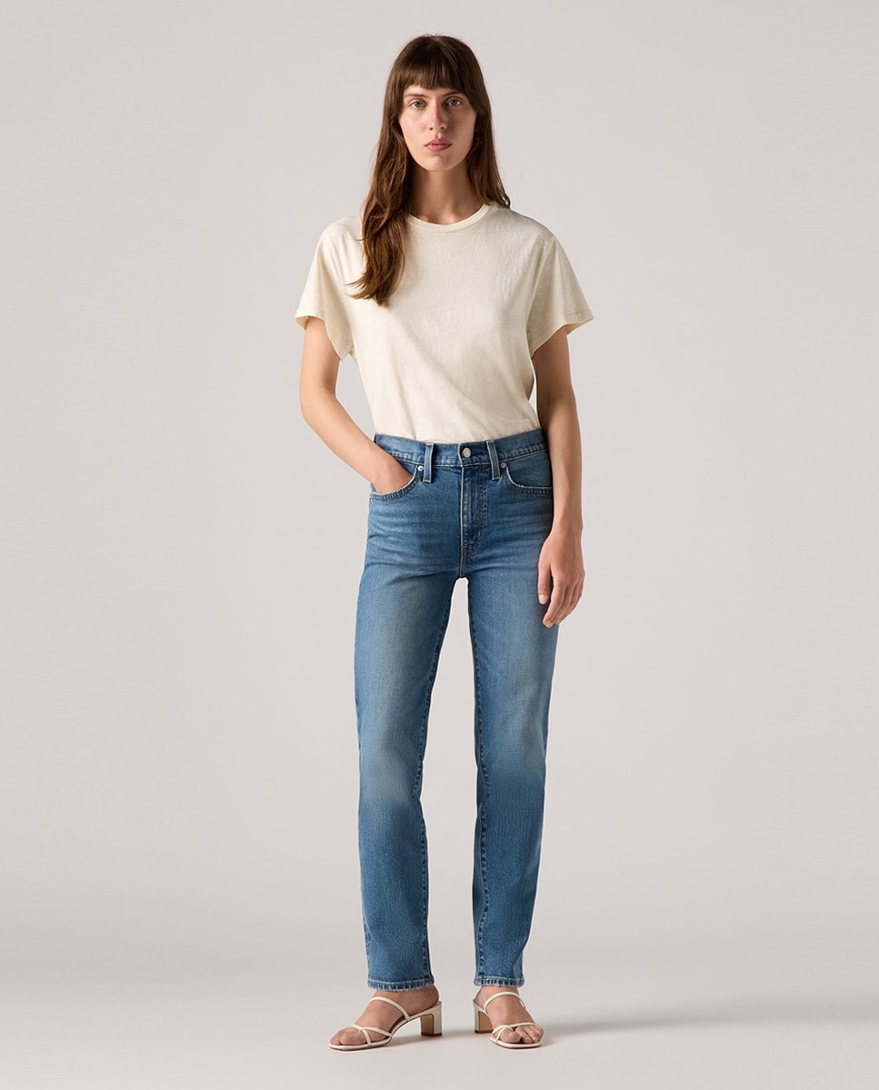 Imagem 0 de Jeans Straight 724™ High Rise de Cintura Subida