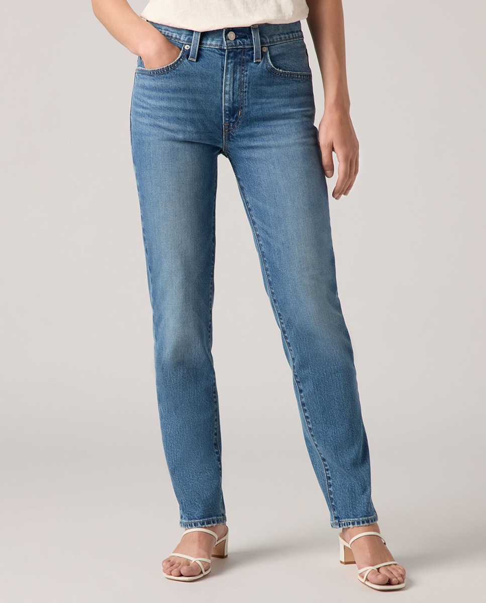 Jeans Straight 724™ High Rise de Cintura Subida Azul-3