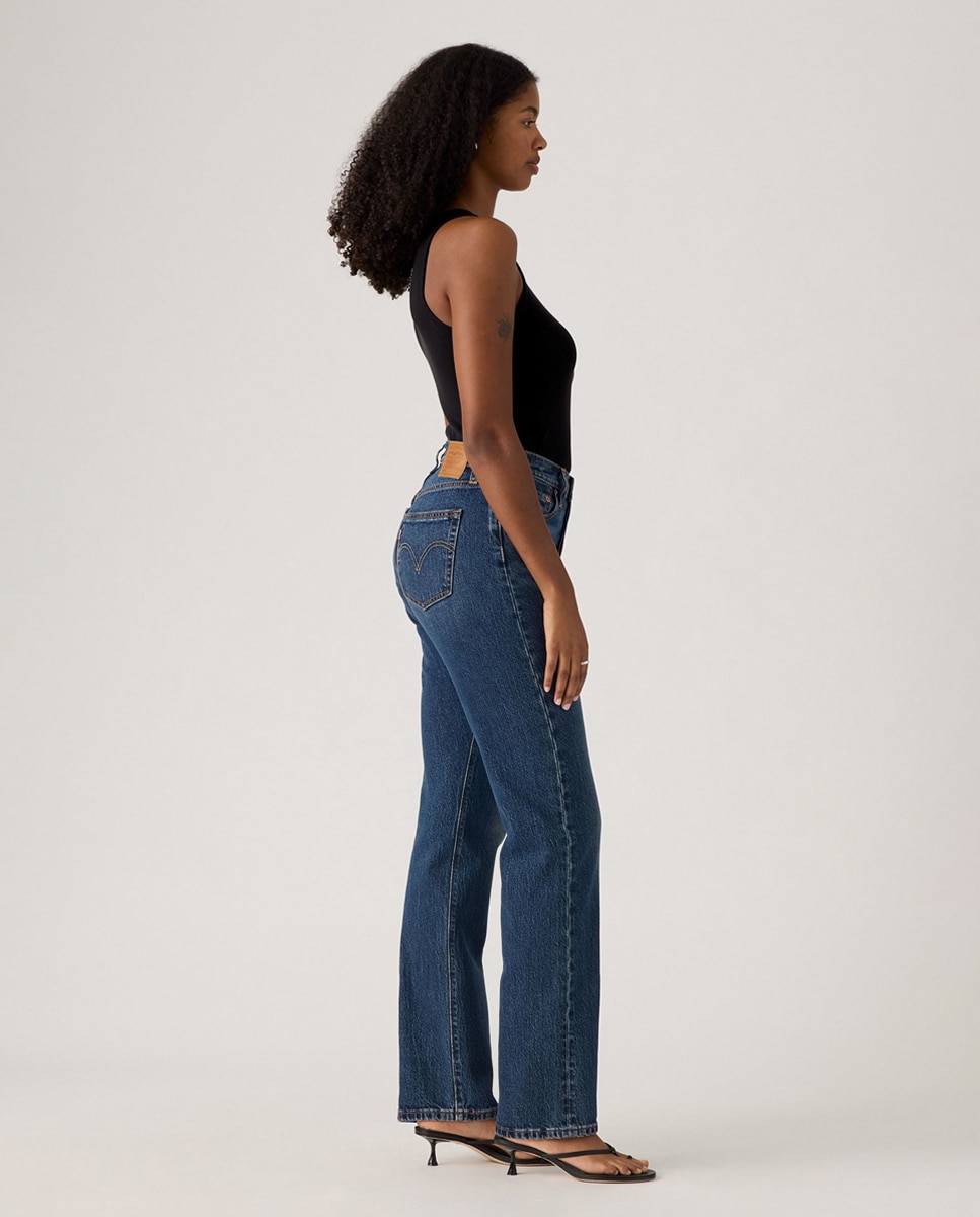 Jeans Straight 501® Curve Azul-marinho-4