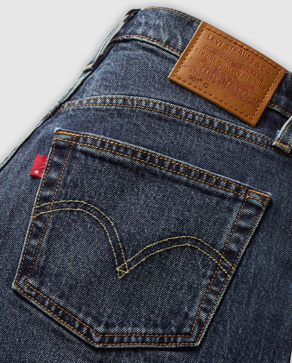 Jeans Straight 501® Curve Azul-marinho-8