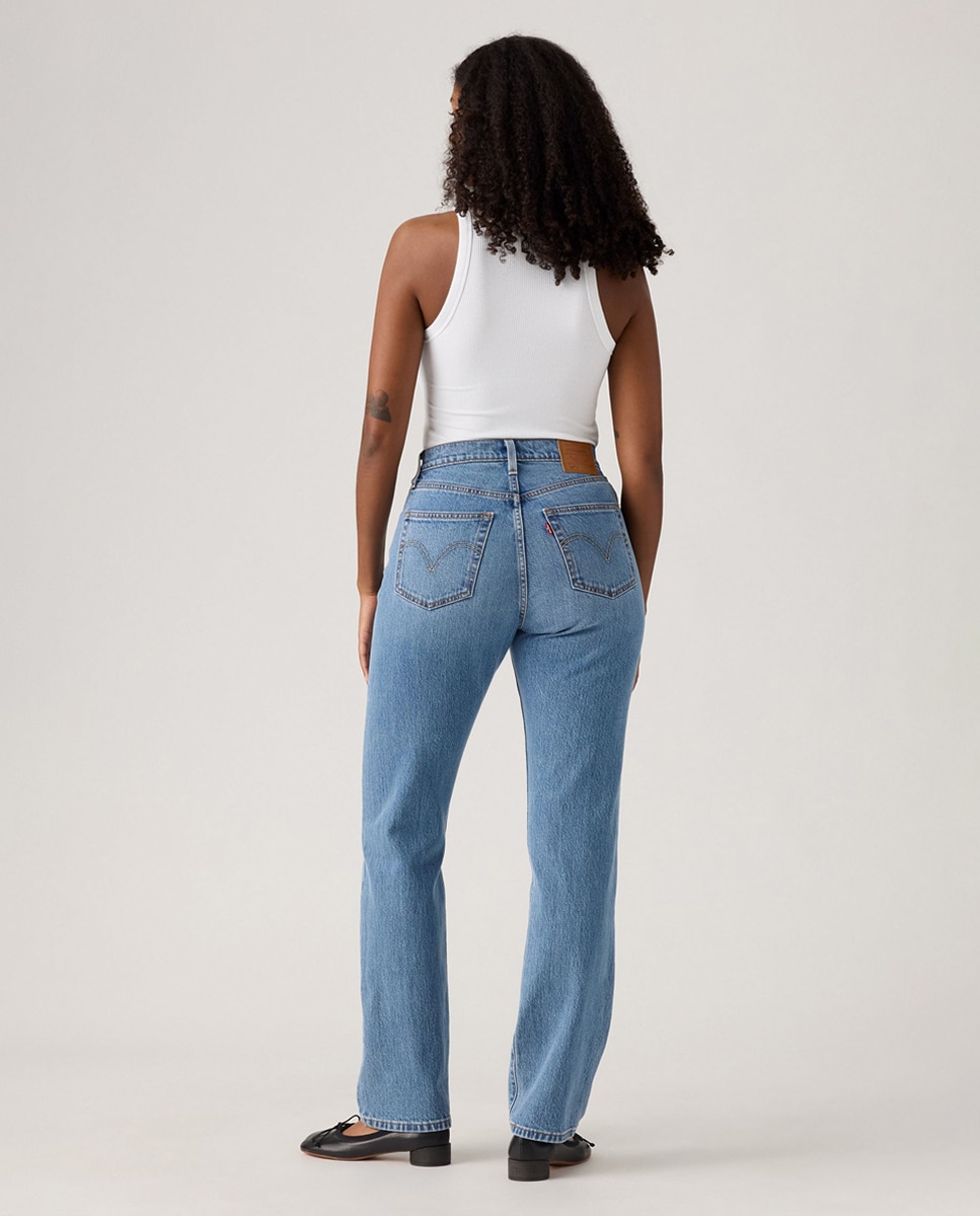 Jeans Straight 501® Curve Azul-2