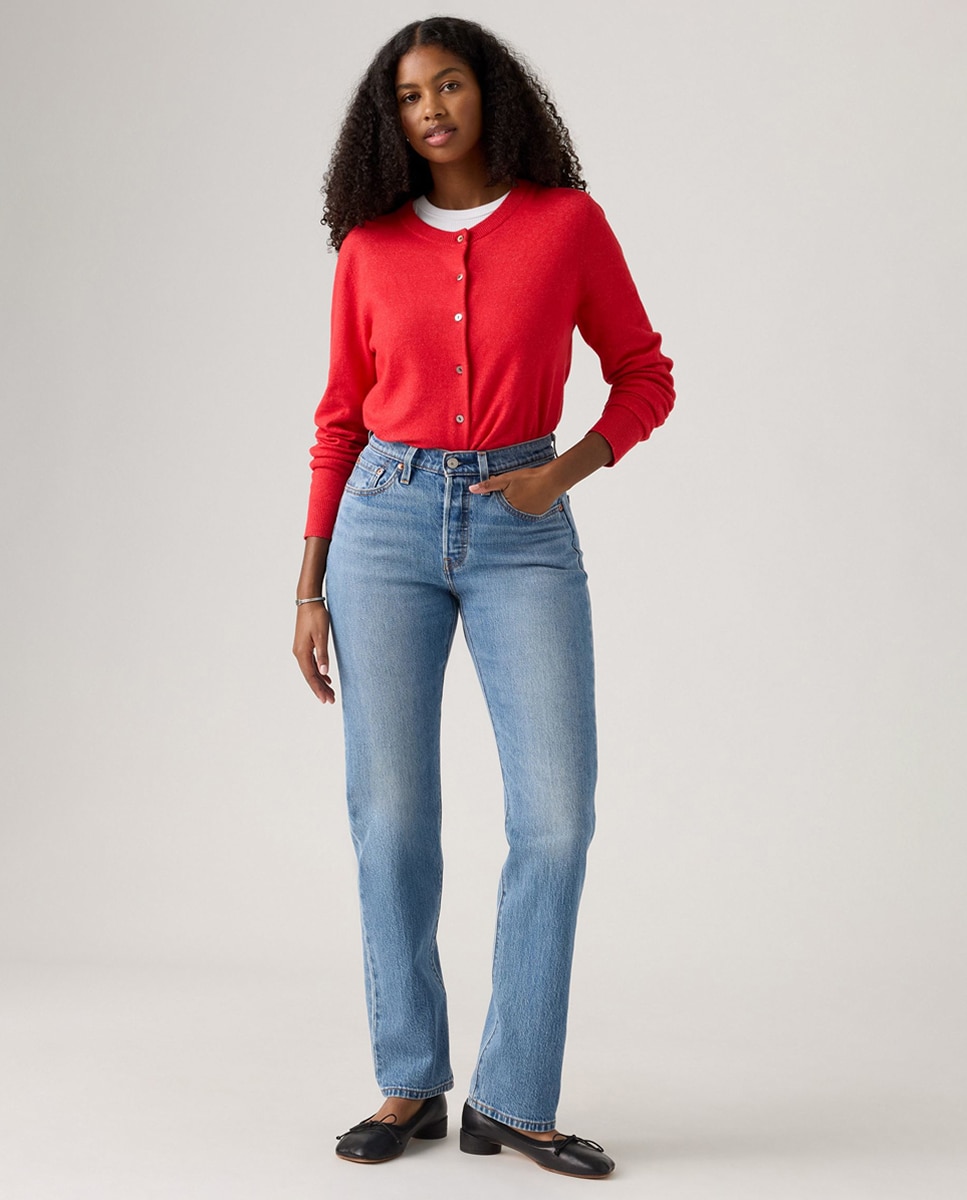 Jeans Straight 501® Curve Azul-6