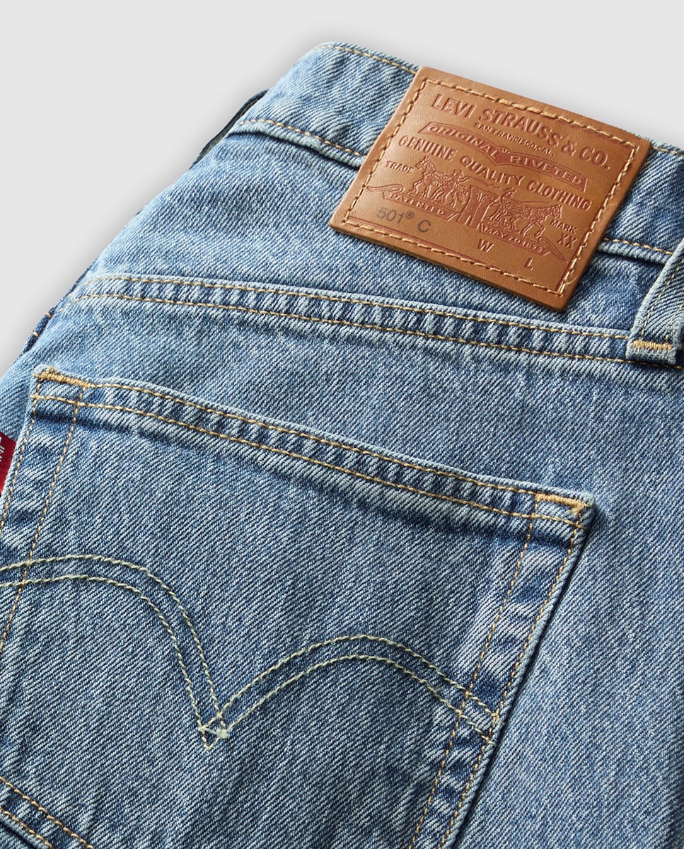 Jeans Straight 501® Curve Azul-8