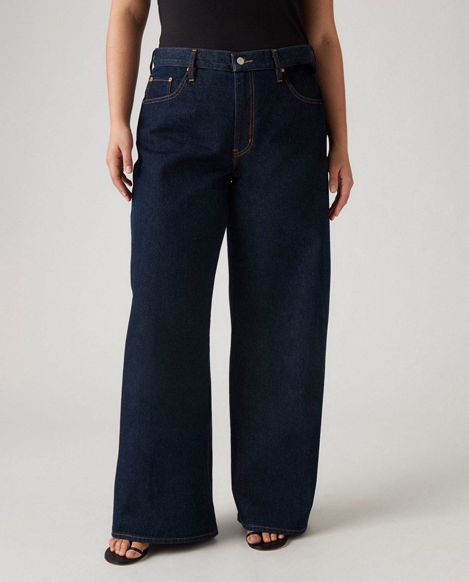Jeans Straight XL Straight™ de Cintura Média Azul-índigo-3