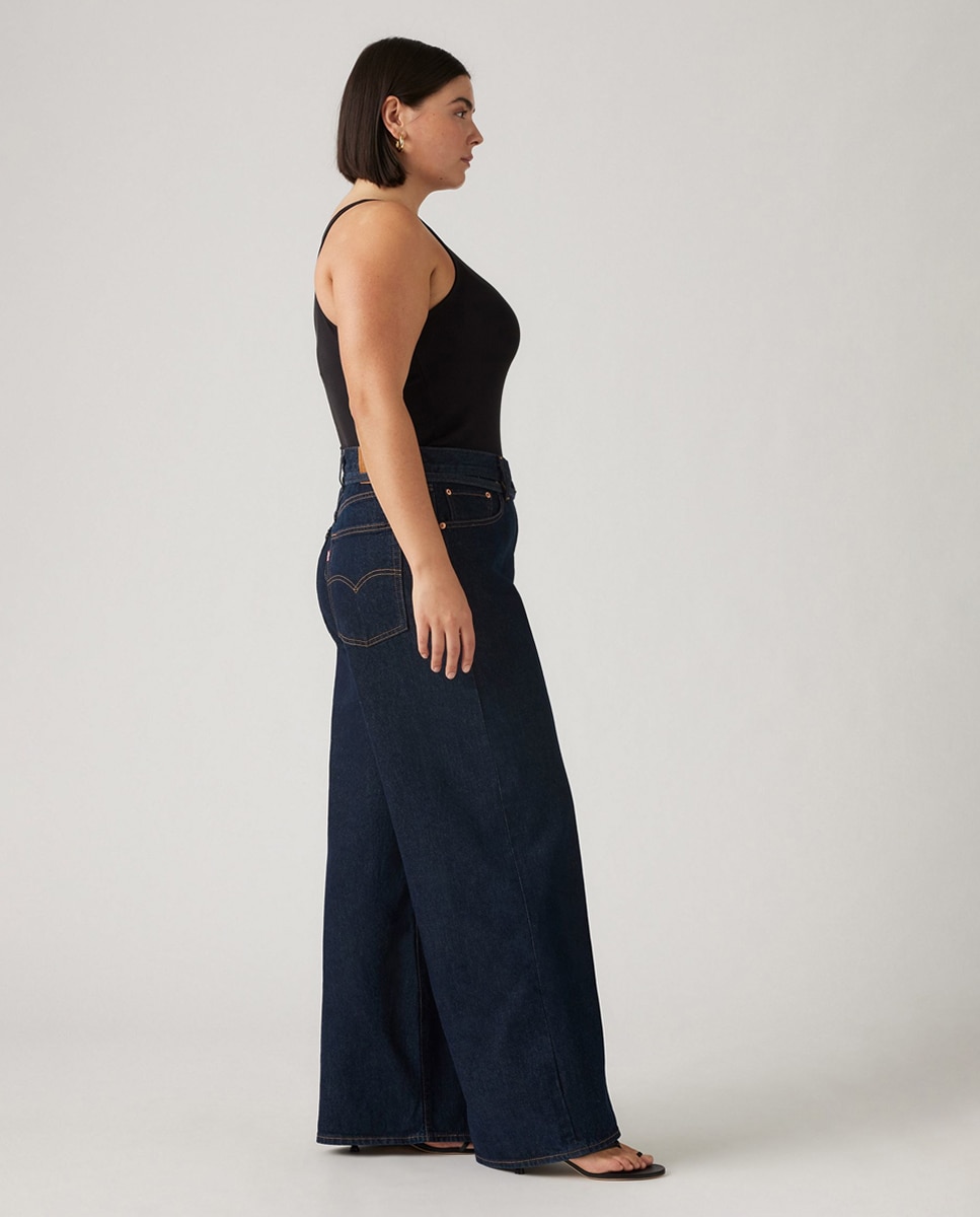 Jeans Straight XL Straight™ de Cintura Média Azul-índigo-4