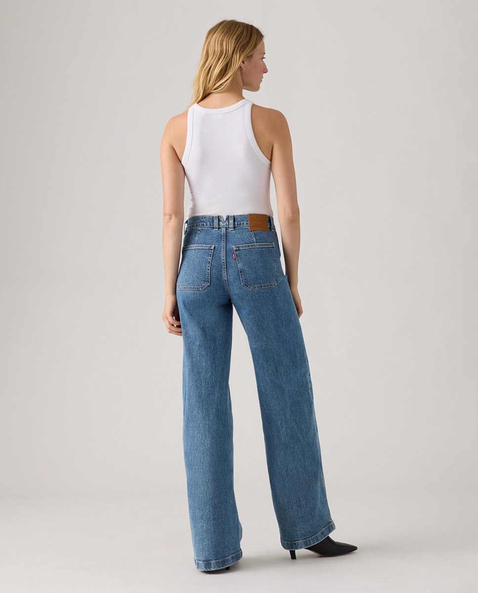 Jeans Straight 728™ Tailored High Rise Wide Leg Azul-2