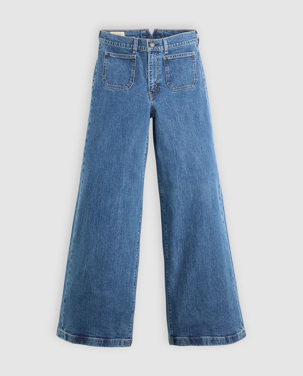 Jeans Straight 728™ Tailored High Rise Wide Leg Azul-7