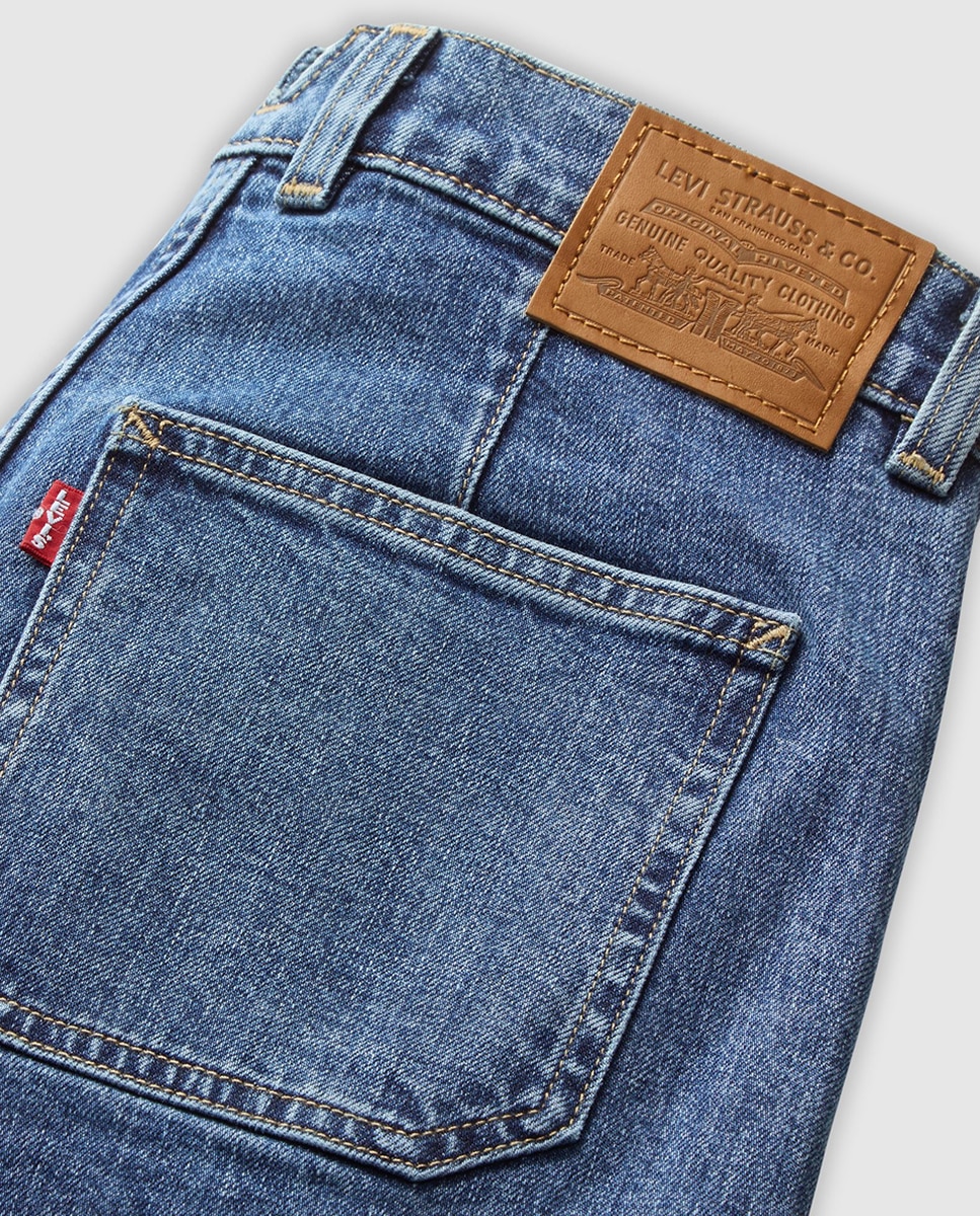 Jeans Straight 728™ Tailored High Rise Wide Leg Azul-8