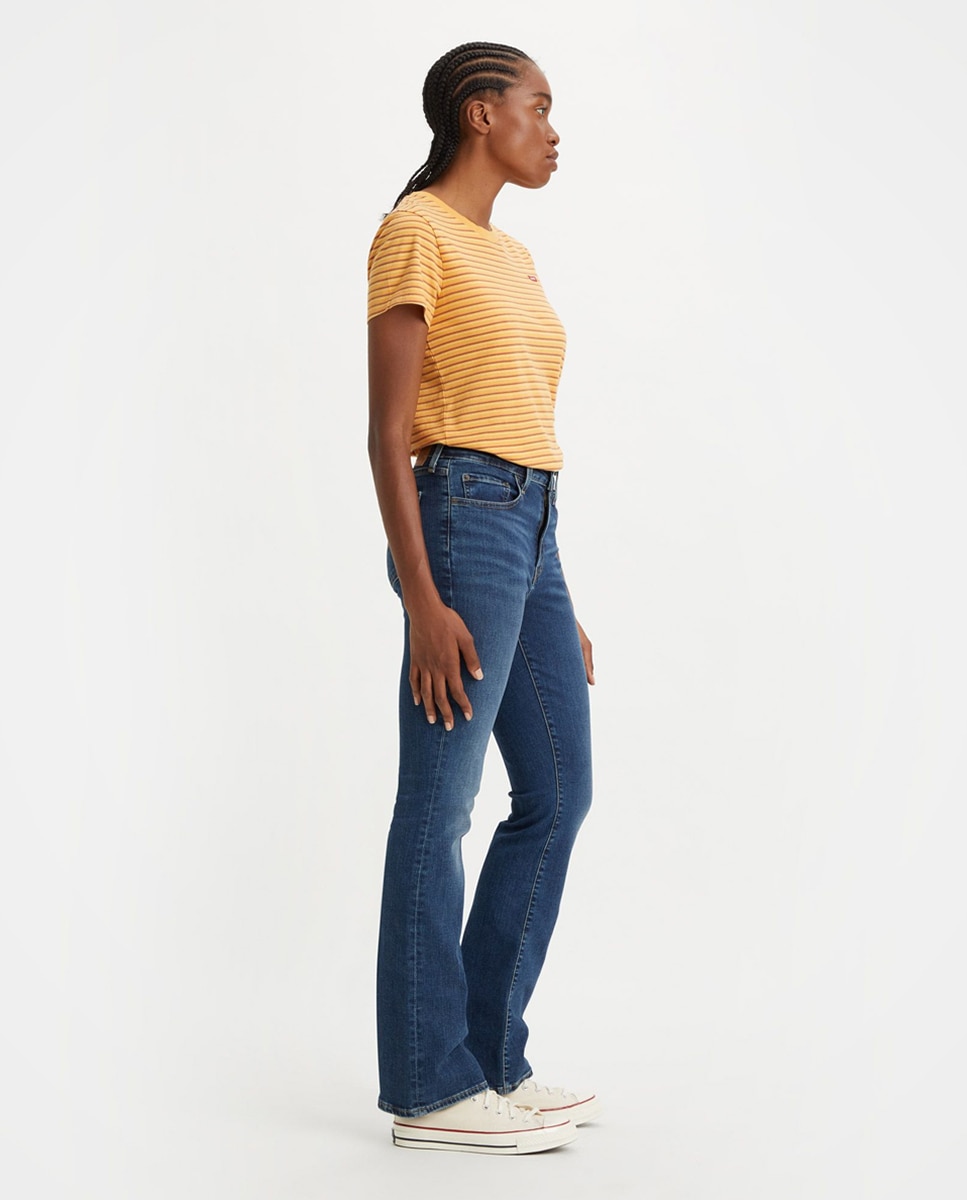 Jeans à Boca de Sino 725™ High Rise Bootcut de Cintura Subida Azul-marinho-3