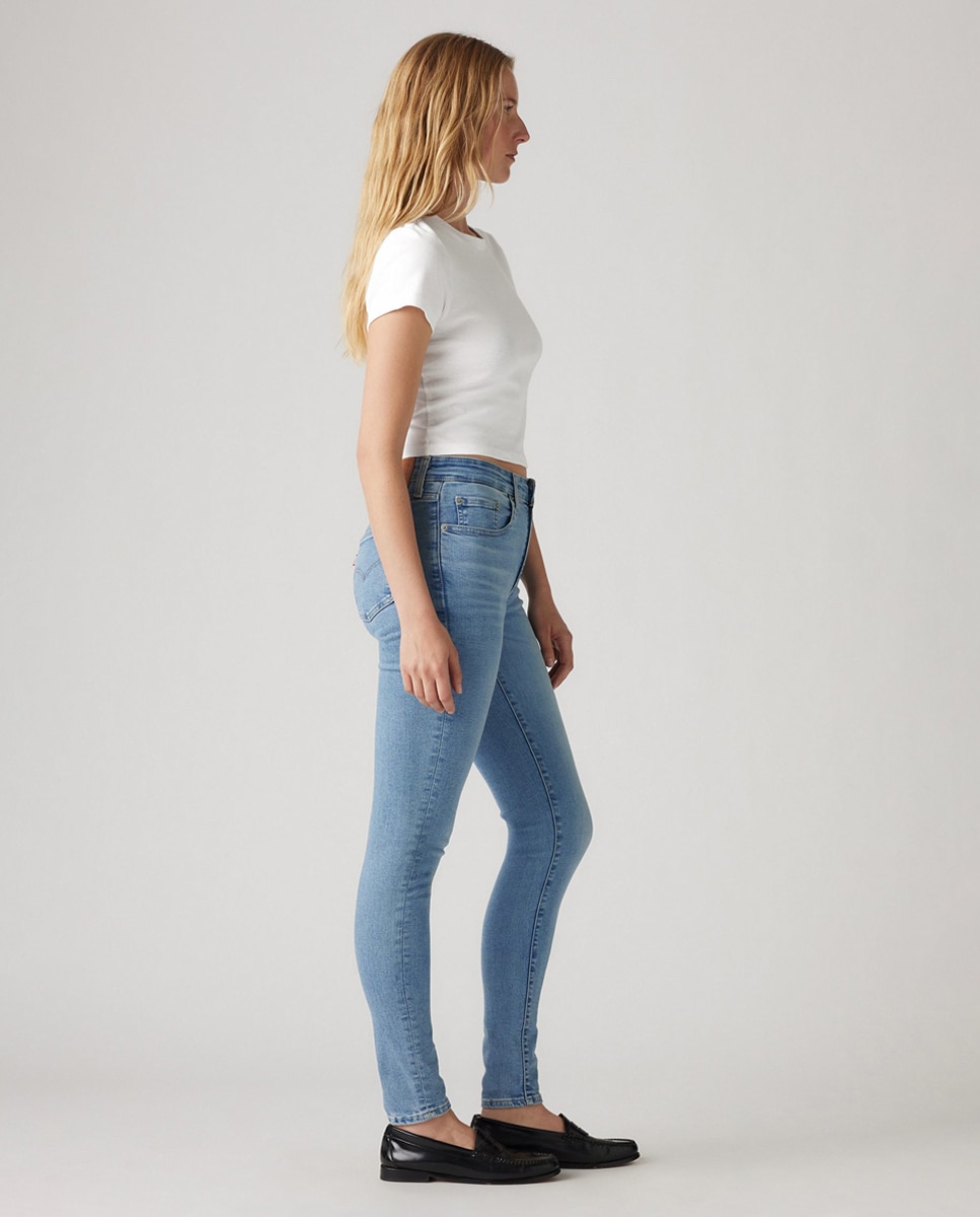 Jeans Skinny 721™ High Rise Skinny de Cintura Subida Azul-claro-4
