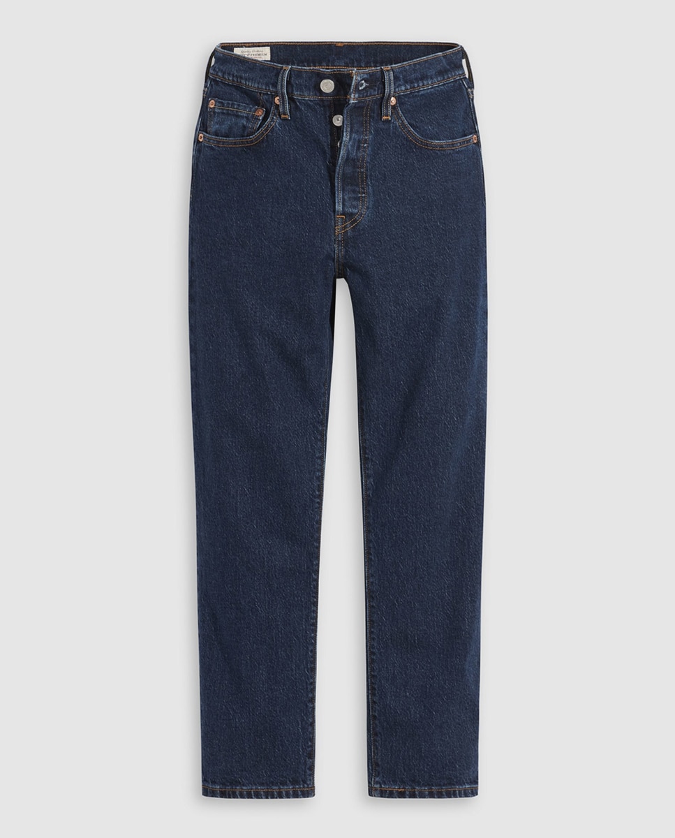 Jeans Straight 501® Crop Azul-marinho-6