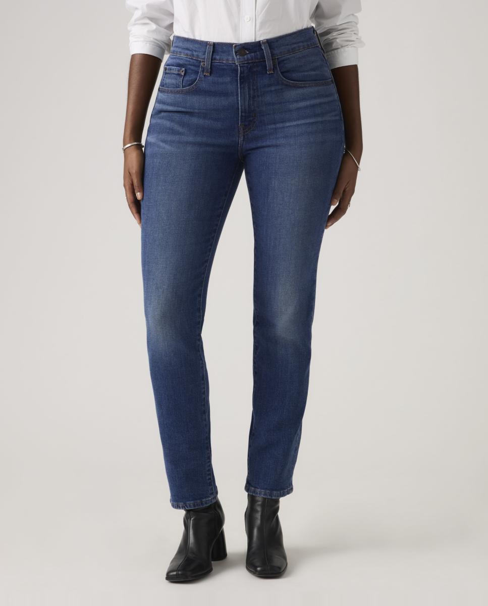 Jeans Straight 724™ High Rise de Cintura Subida Azul-3