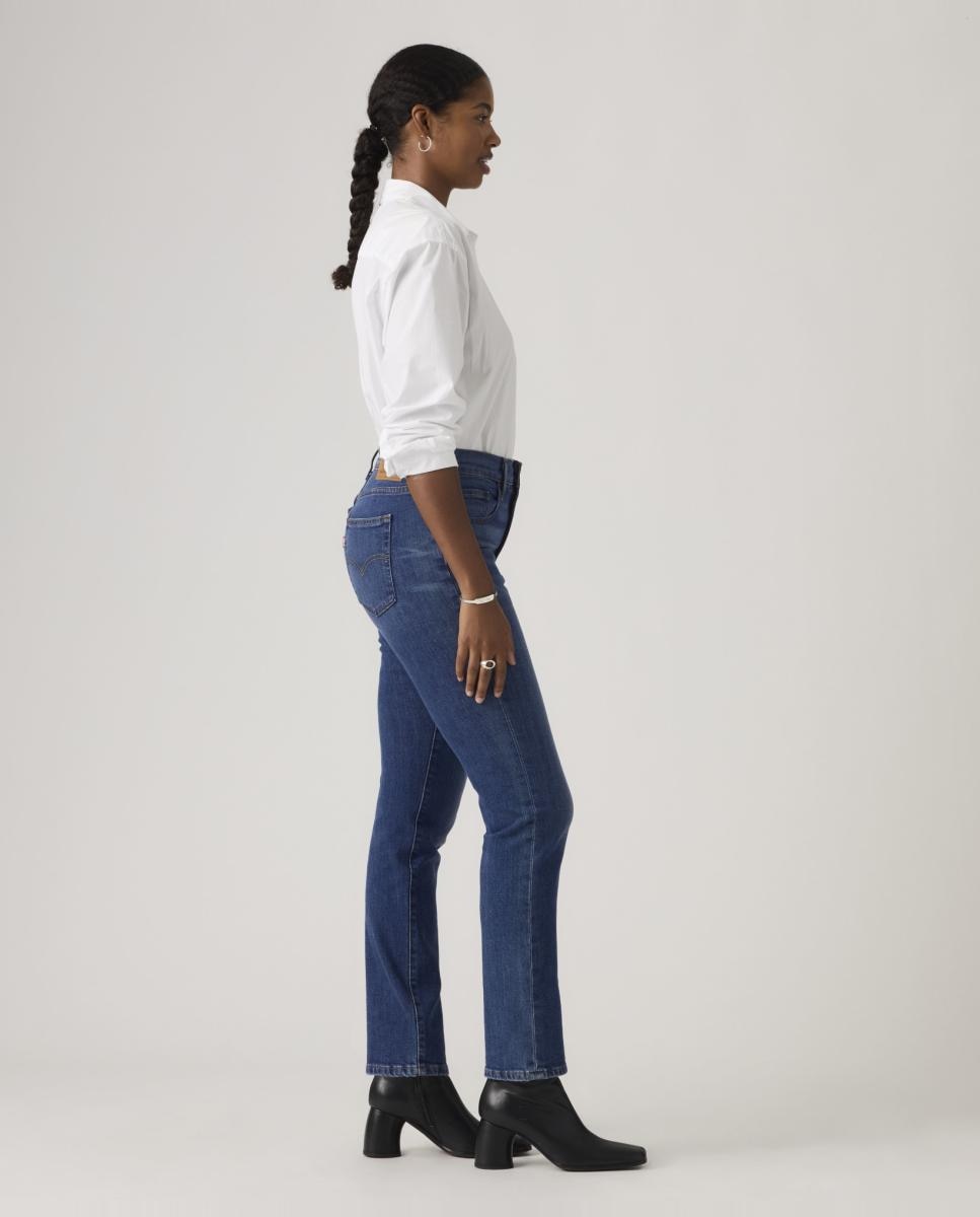 Jeans Straight 724™ High Rise de Cintura Subida Azul-4